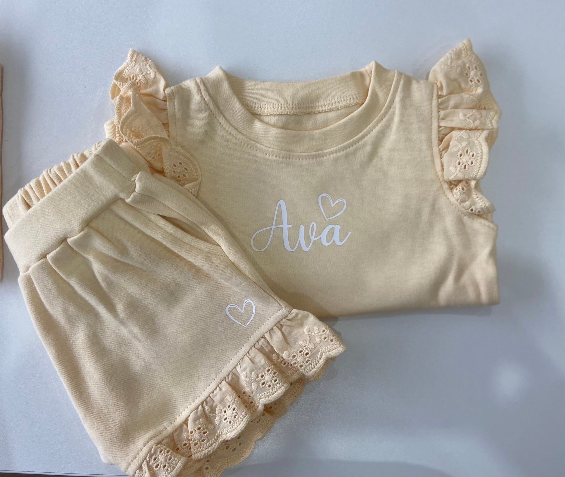 Frilled Short Set - Haven & Hill Gift House