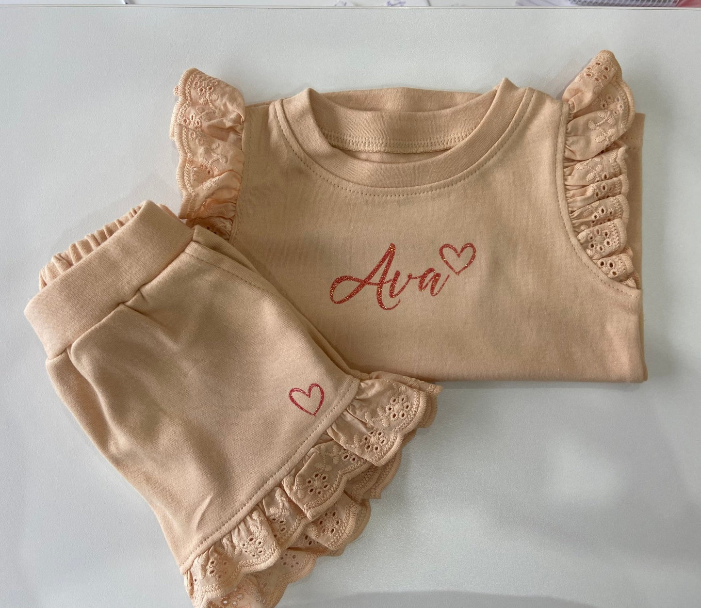 Frilled Short Set - Haven & Hill Gift House