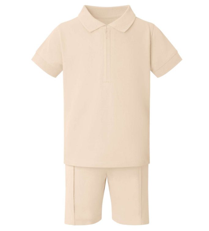Zip Up Polo Set - Haven & Hill Gift House