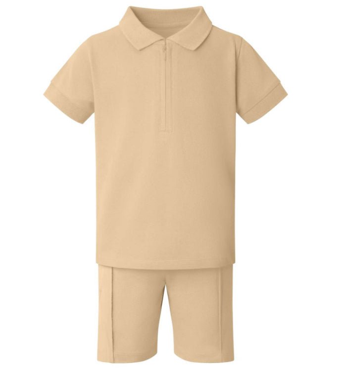 Zip Up Polo Set - Haven & Hill Gift House